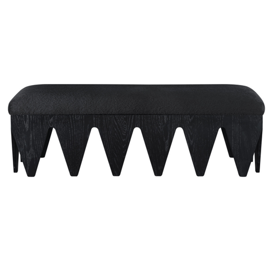 WAVED BASE BENCH