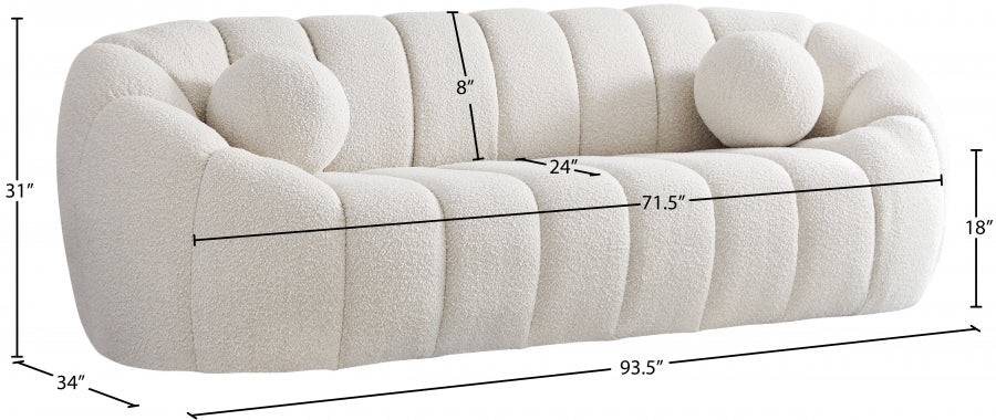 TUFTED BOUCLE SOFA