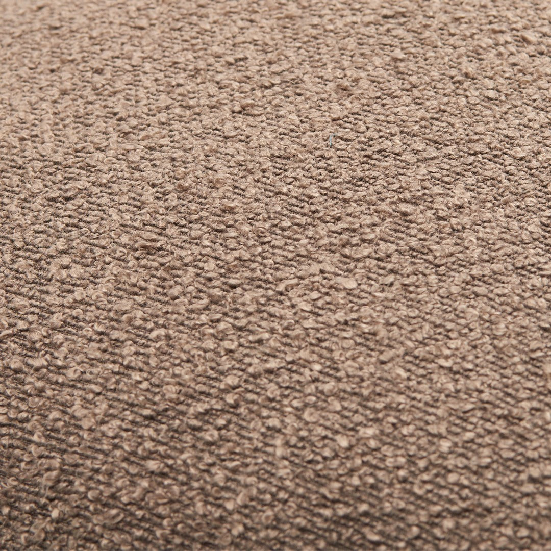 Brown Boucle Throw Pillow