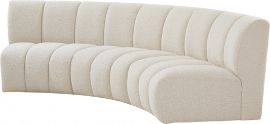 TUFTED CURVED BOUCLE SOFA