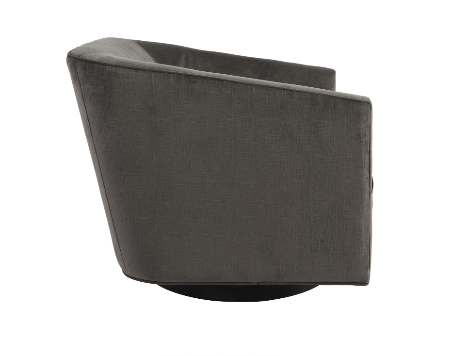 Leo Charcoal Swivel Chair