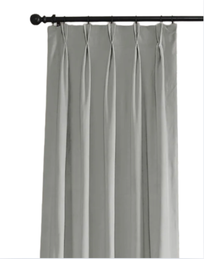 VELVET FRENCH PLEAT PANEL