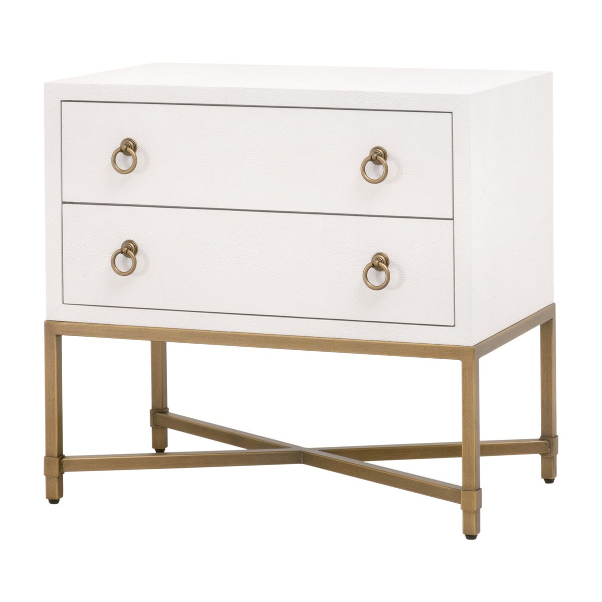 STRAND SHAGREEN 2-DRAWER NIGHSTAND