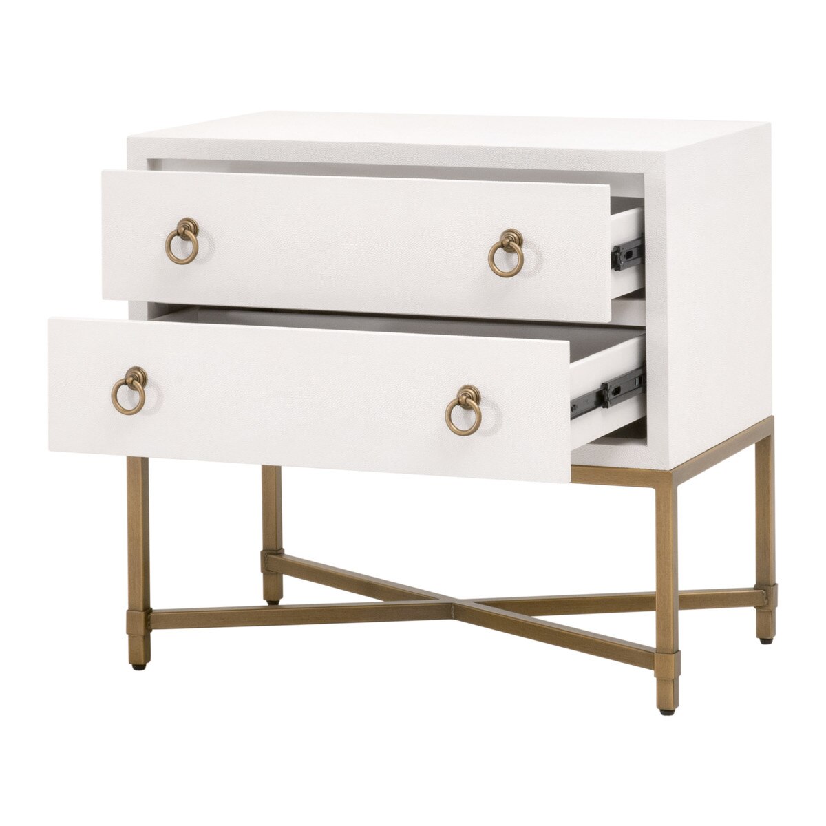 STRAND SHAGREEN 2-DRAWER NIGHSTAND
