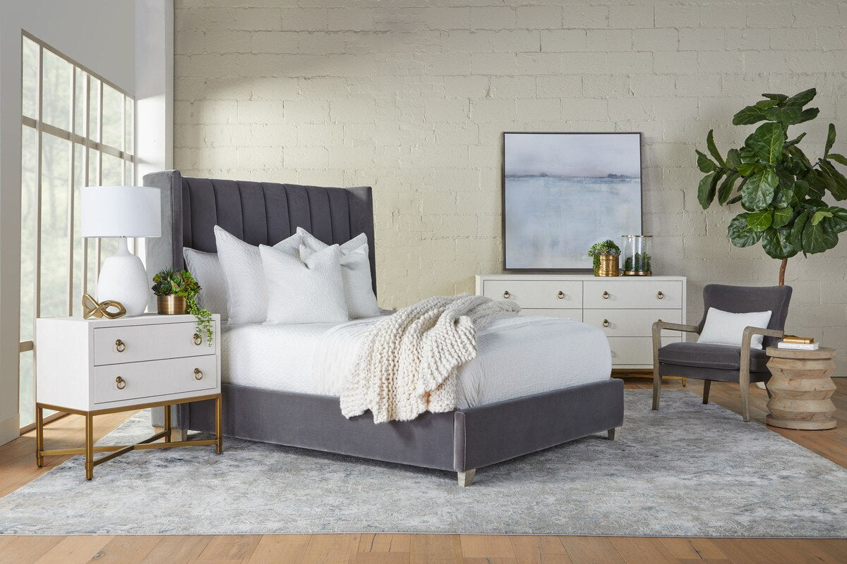 STRAND SHAGREEN 2-DRAWER NIGHSTAND