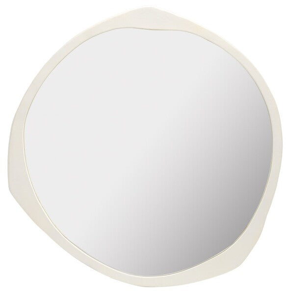Round Plaster Mirror