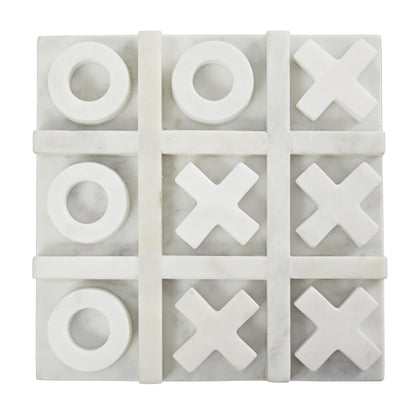 WHITE MARBLE TIC/TAC/TOE