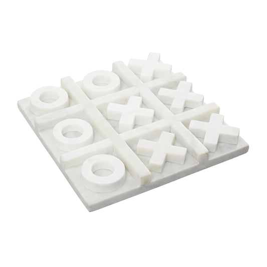 WHITE MARBLE TIC/TAC/TOE