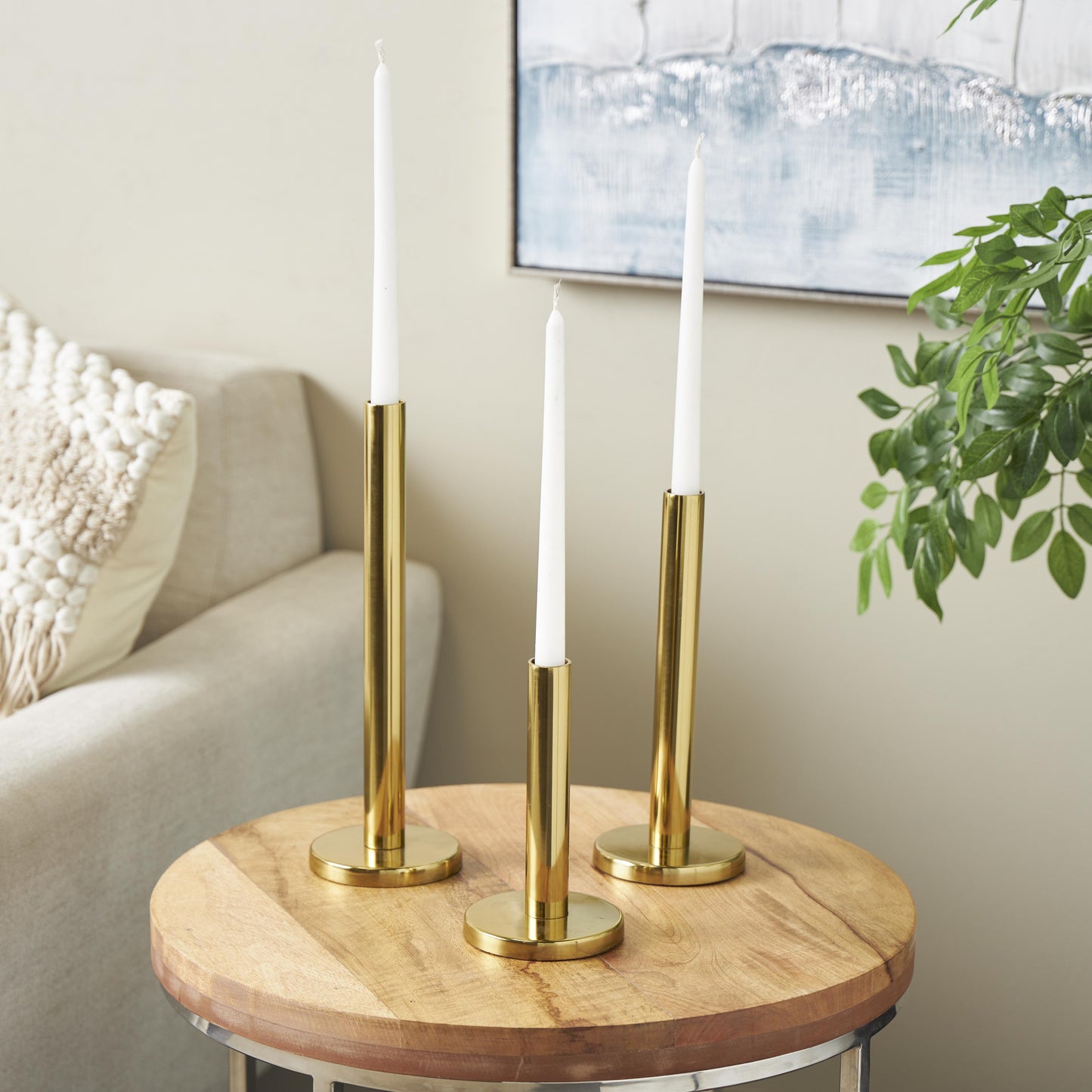 METAL CANDLE HOLDER SET