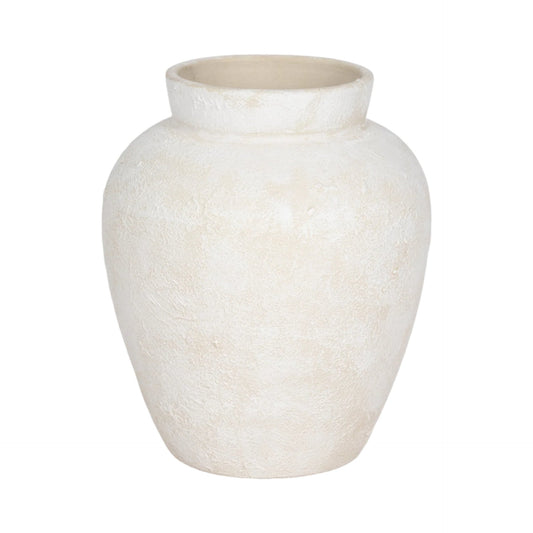 CREAM TEXTURED VASE