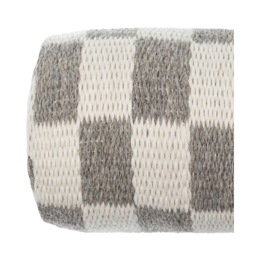 CHECKERED BOLSTER PILLOW