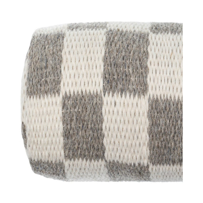 CHECKERED BOLSTER PILLOW