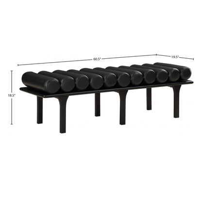 LEATHER WAVE BENCH