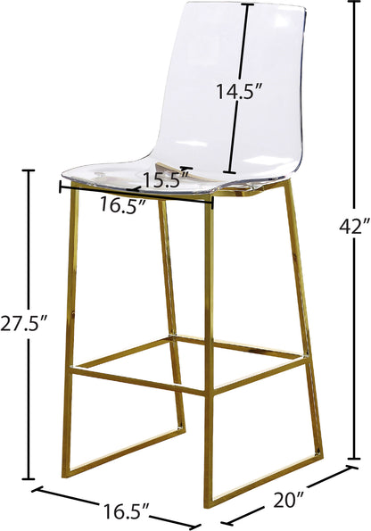 CLEAR LUMEN COUNTER STOOL