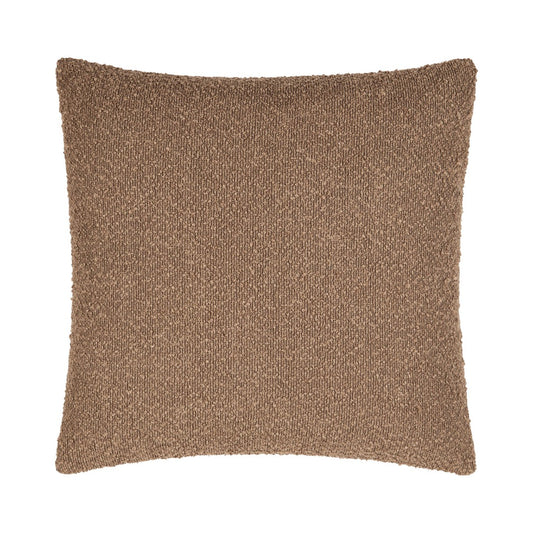 Brown Boucle Throw Pillow