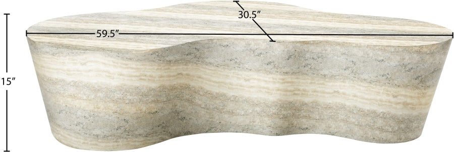 CURVED COFFEE TABLE