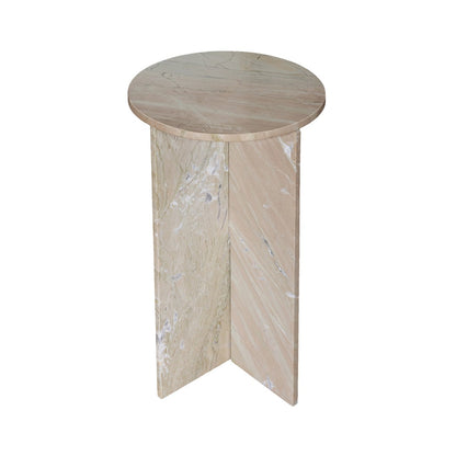 BEIGE MARBLE TABLE