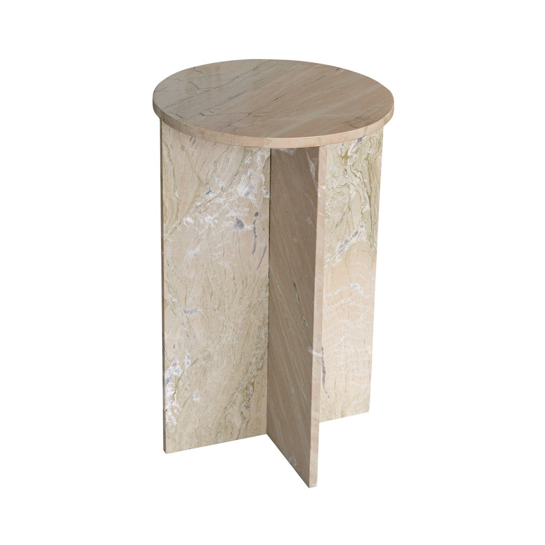 BEIGE MARBLE TABLE