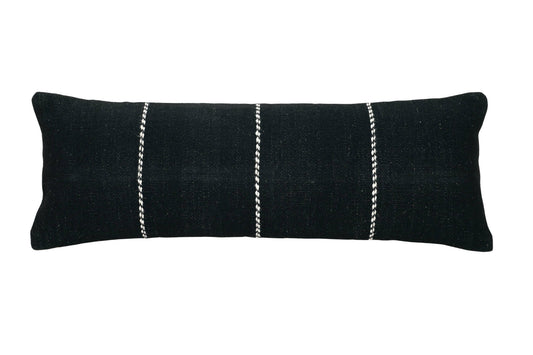 BLACK/WHITE STRIPED LUMBAR