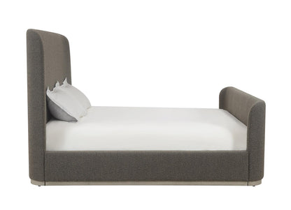 BOUCLE WINGBACK BED