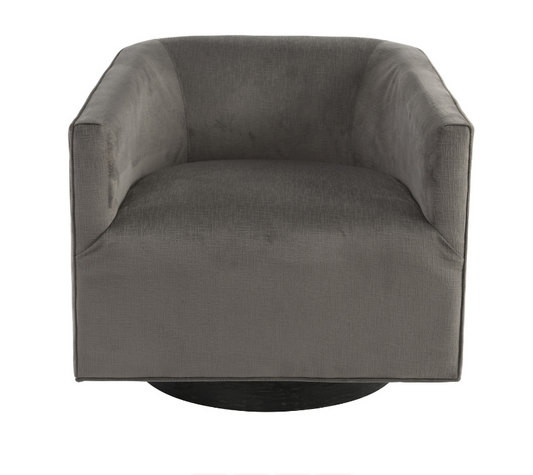 Leo Charcoal Swivel Chair