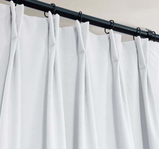 White French Pleat Curtains