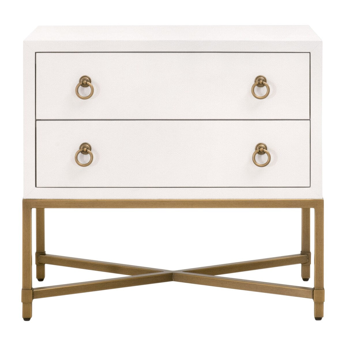 STRAND SHAGREEN 2-DRAWER NIGHSTAND