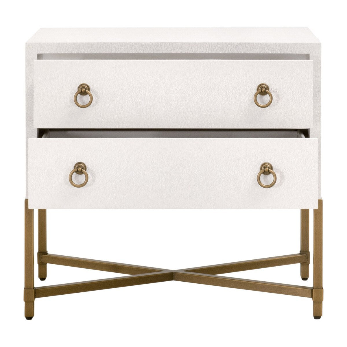 STRAND SHAGREEN 2-DRAWER NIGHSTAND