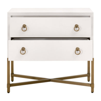 STRAND SHAGREEN 2-DRAWER NIGHSTAND