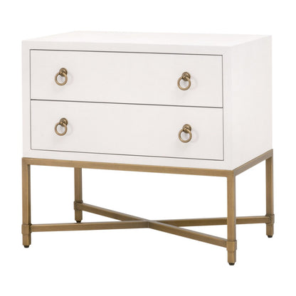 STRAND SHAGREEN 2-DRAWER NIGHSTAND