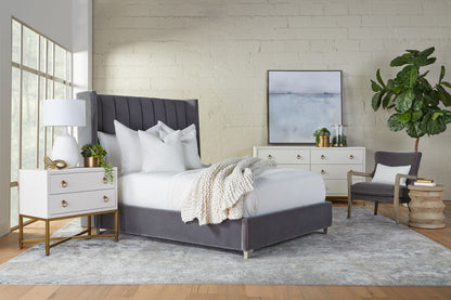 STRAND SHAGREEN 2-DRAWER NIGHSTAND