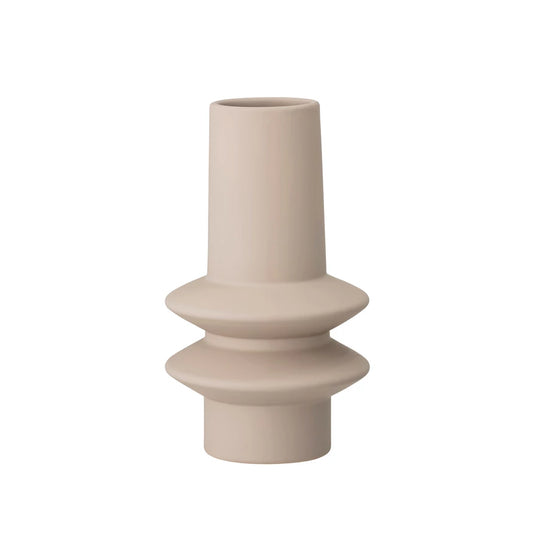 Stoneware Rippled Vase