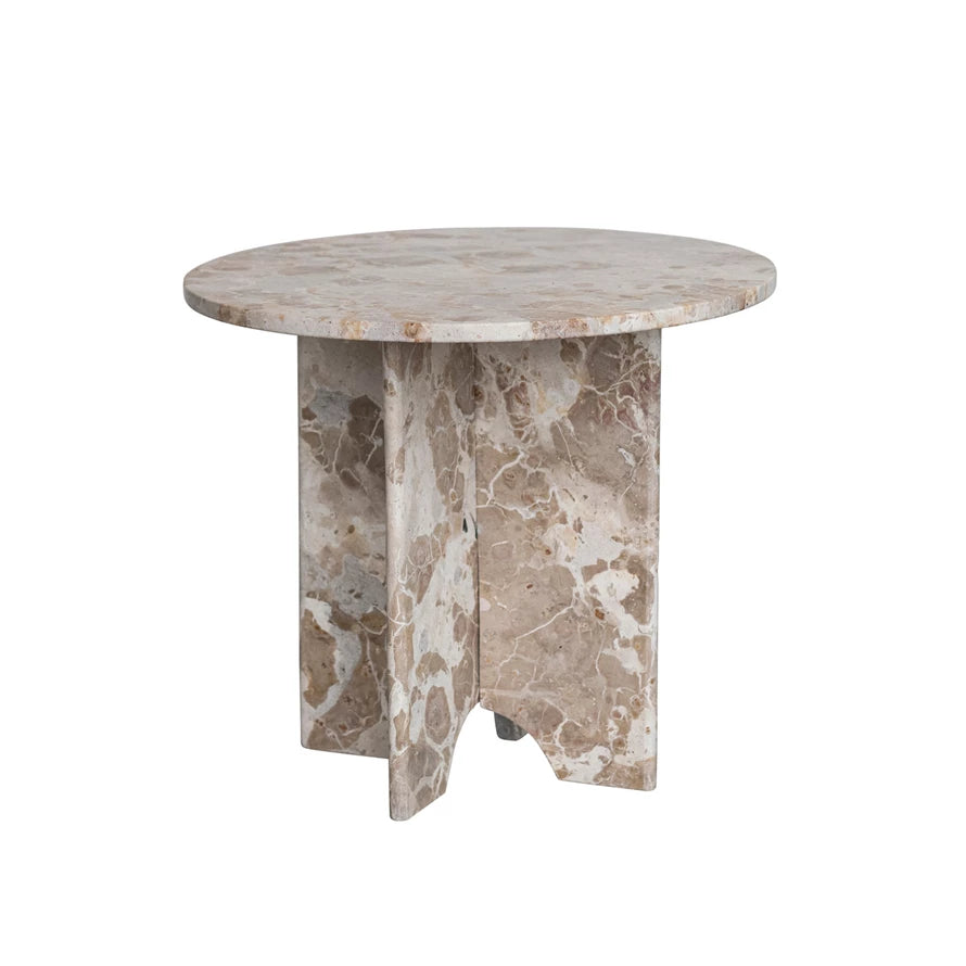 BEIGE MARBLE TABLE