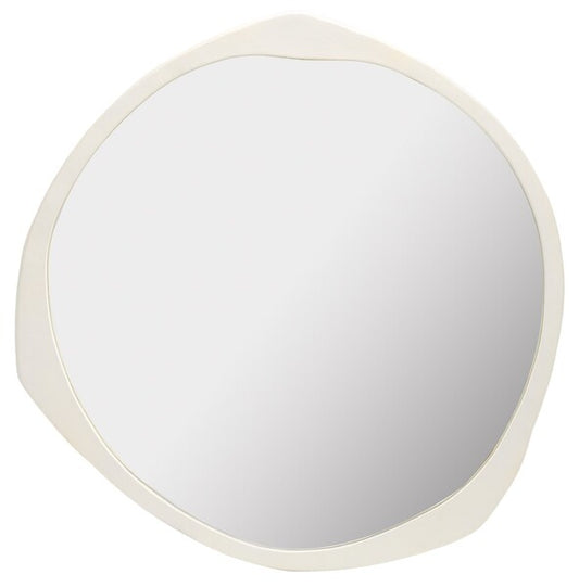 Round Plaster Mirror