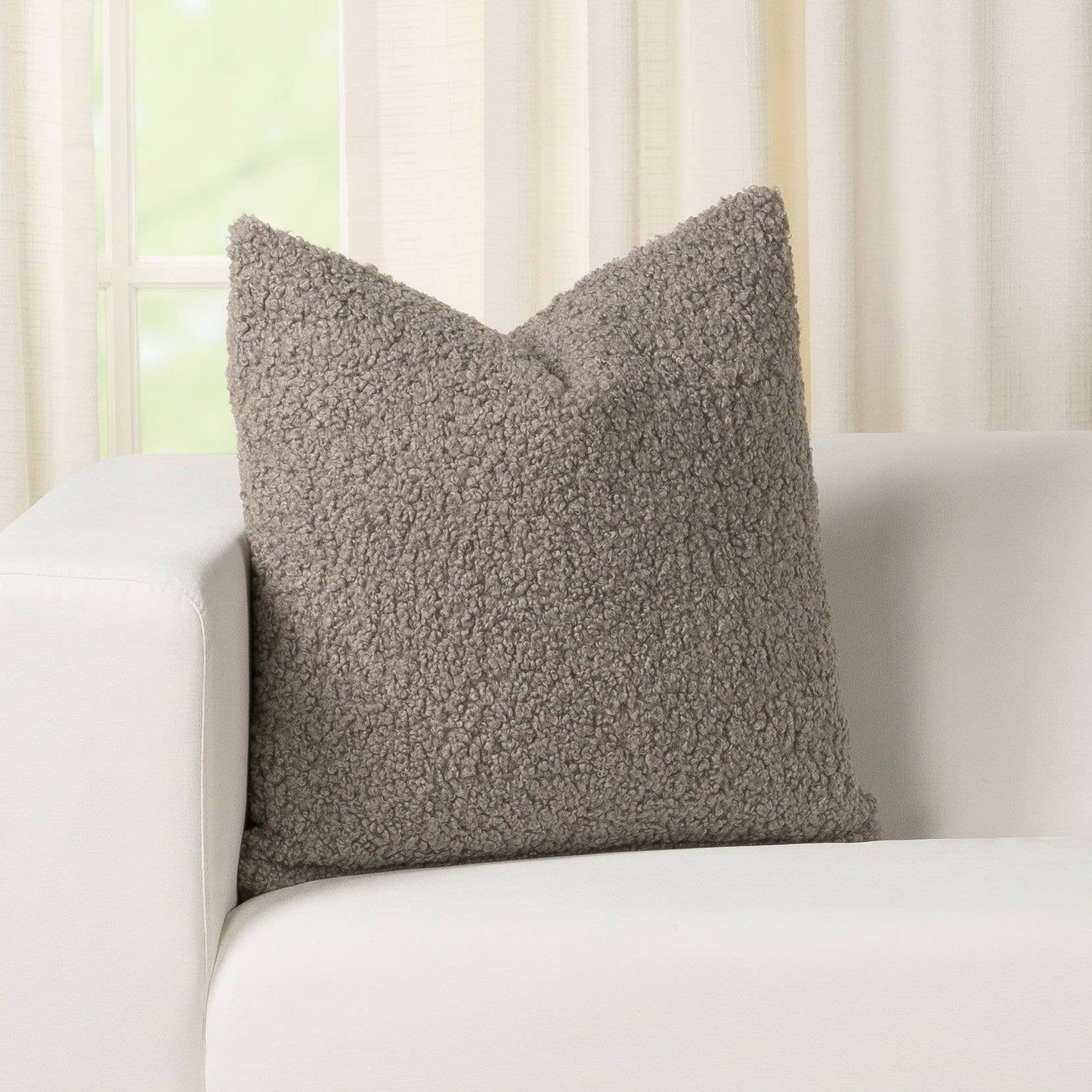 SMOKE BOUCLE PILLOW